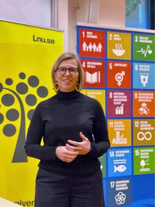 kvinna föreläser mål agenda 2030