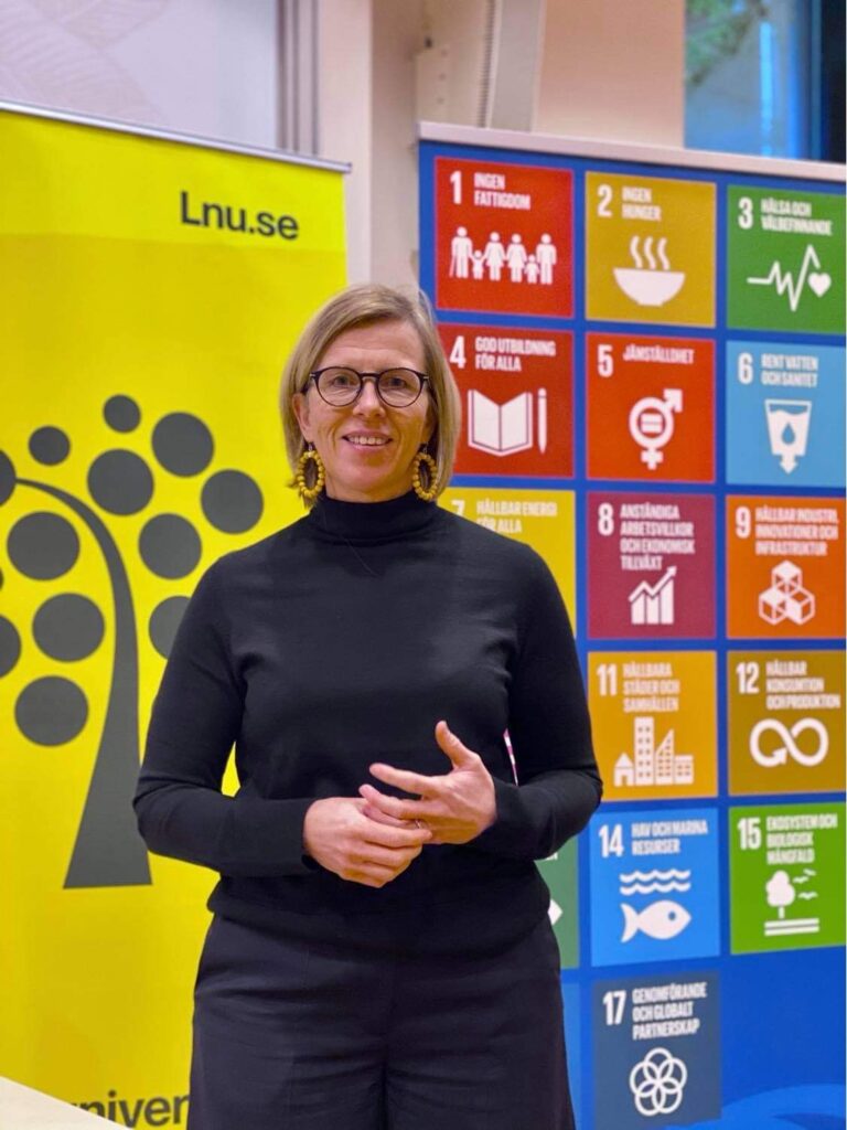 kvinna föreläser mål agenda 2030