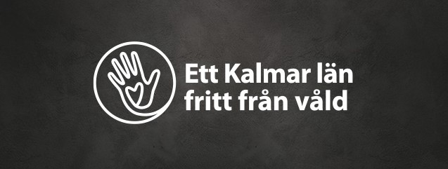 Symbol hand hjärta Ett Kalmar län fritt från våld